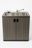 portable kitchen sink for vendors

food cart sink with hot water

mobile dishwashing sink for outdoor events

hand and dishwashing station for concession trailers

portable sink with pump and fresh/waste water tanks

concession equipment portable sink solution