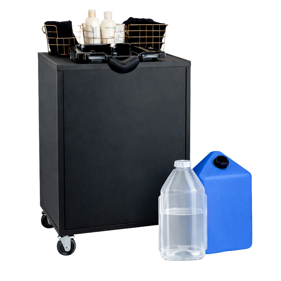 The Luxe Lather Deluxe Bundle With Rolling Cart and Extra Jugs (Best Value)