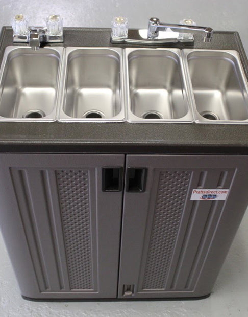 4-Compartment Portable Sink